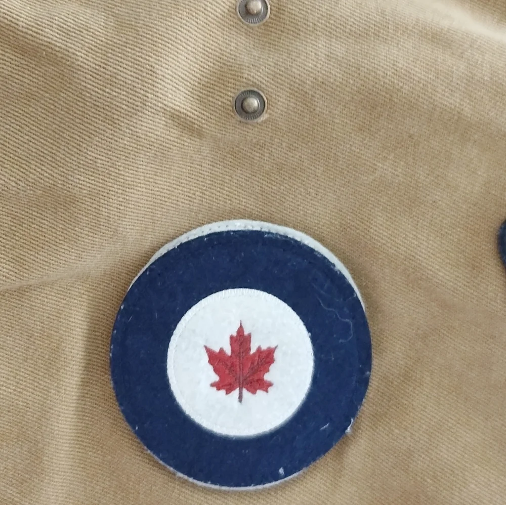 RCAF Canvas Crossbody Bag in Tan